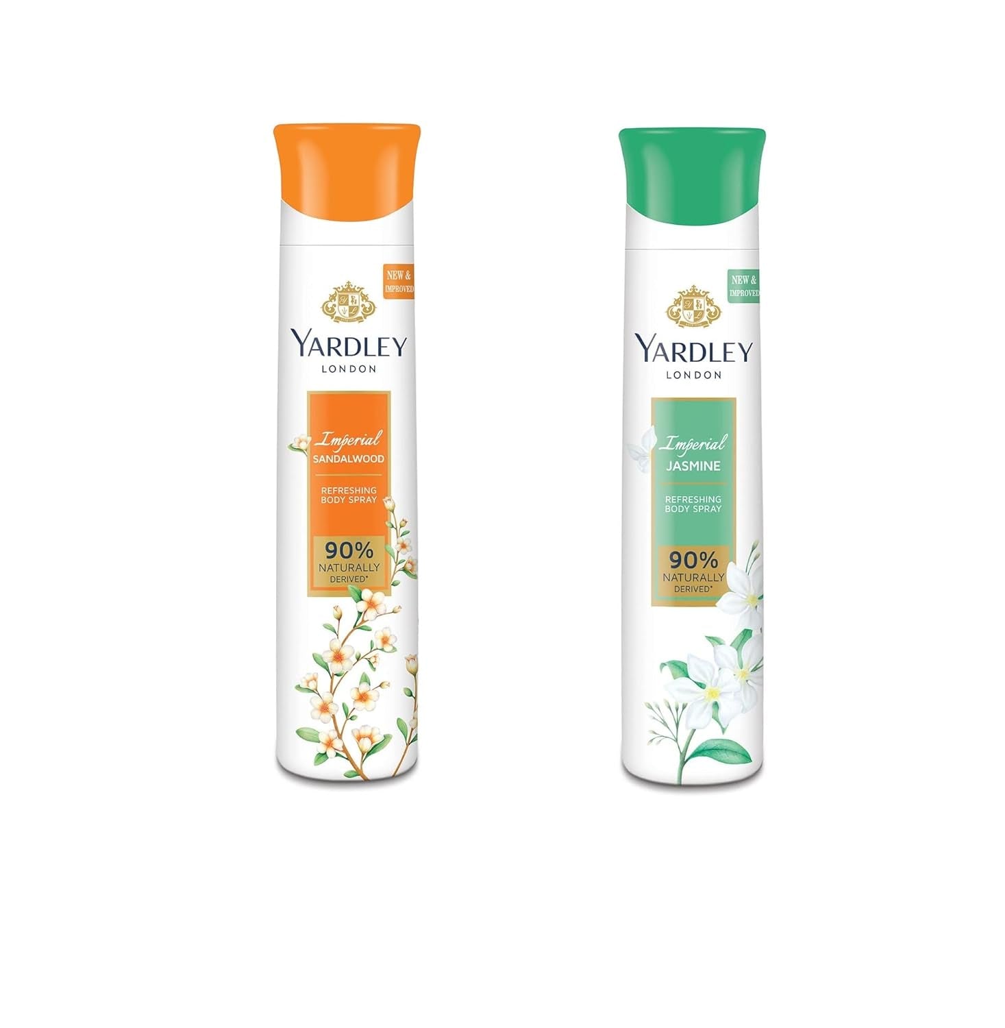 yard3 - YARDLEY deodorant sandalwood and Jasmine Body Spray - For Men & Women (300 ml, Pack of 2) - Looknstyle