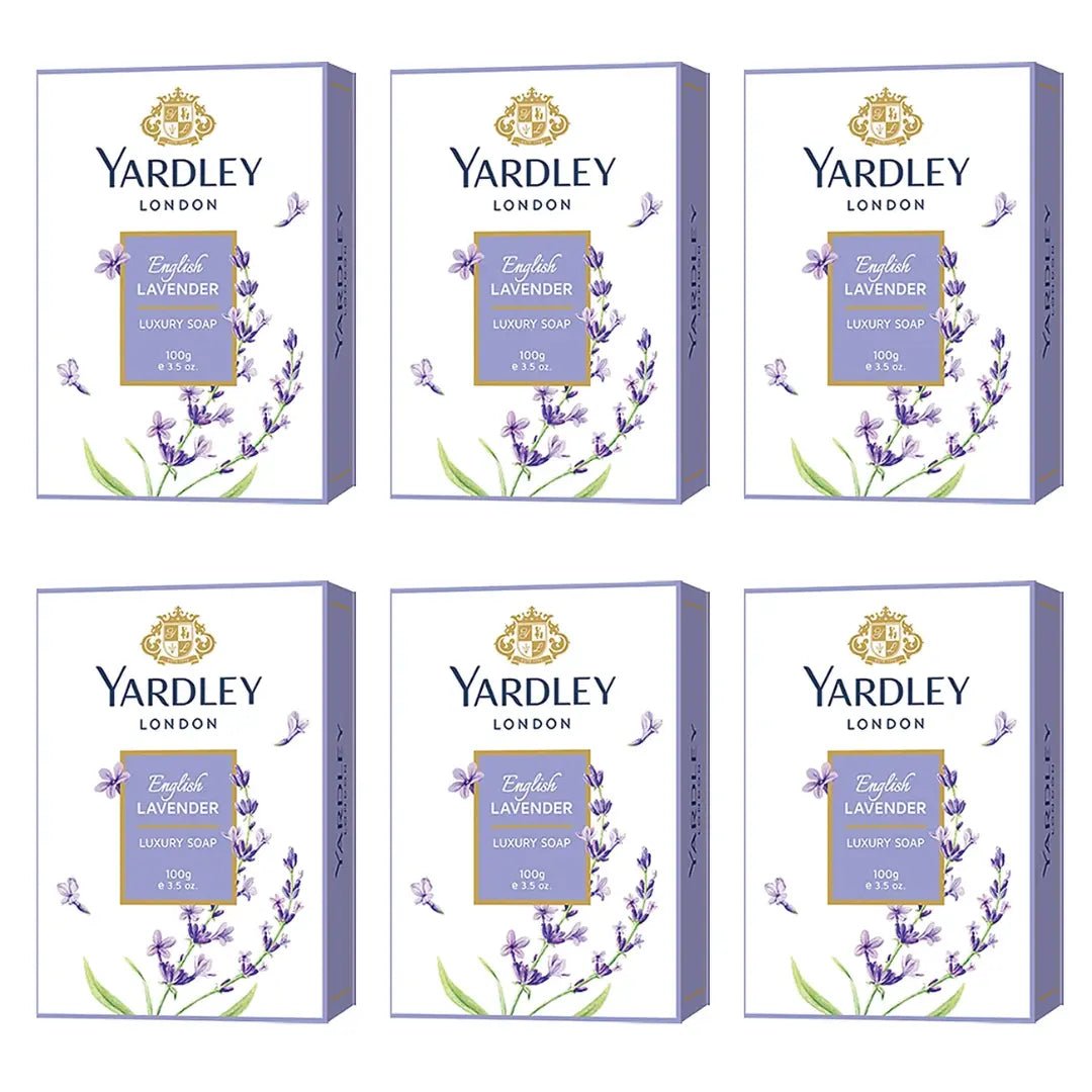 Yardley English Lavender Luxury Soap, 100g (Pack of 6)