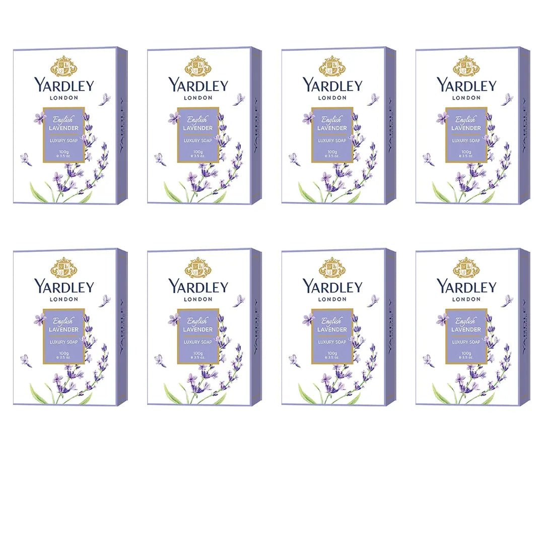 yarde8 - YARDLEY English Lavender Soap 100g*8 Pcs (8 x 100 g) - Looknstyle