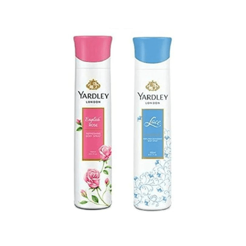 yd1 - Yardley London Deodorant For Women English Rose and Lace Combo Pack 2 (150 ml) - Looknstyle