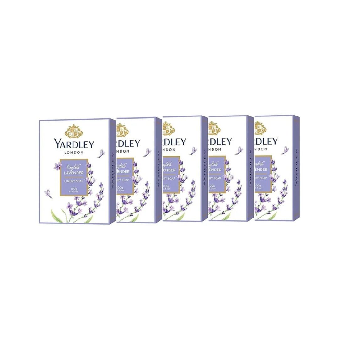 Yardley London English Lavender Luxury Soap,100g - Pack of 5