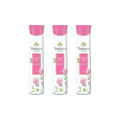 yarde19 - Yardley London English Rose Deodorant For Women 150 - ML (Pack of 3) - Looknstyle