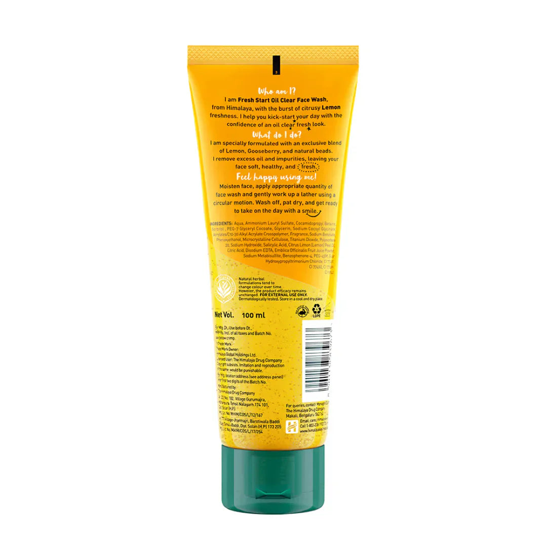 Himalaya Fresh Start Oil Clear Face Wash Lemon (100ml)