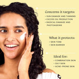 Foxtale Cover Up Matte Sunscreen SPF 70+ PA++++ | No White Cast | Non Greasy | Prevents Tanning | UVA/UVB Protection | Lightweight | Men & Women | For Normal to Oily Skin | 50 ml