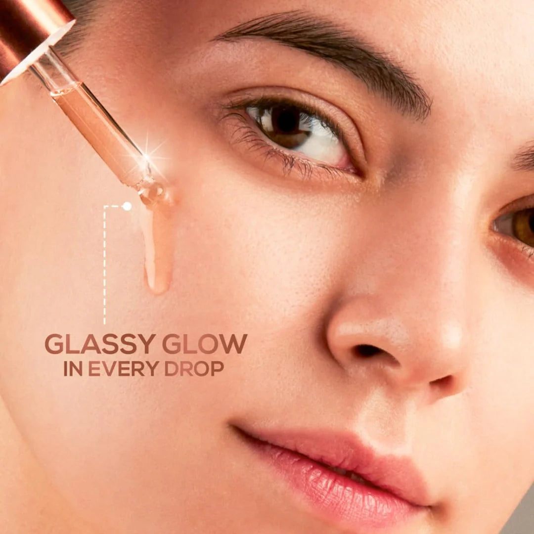 RENEE Glass Glow Pre Makeup Oil Primer 10ml| Non Sticky, Smoooth Finish| Hydrates, Repairs & Nourishes Skin| Adds Natural Glow to the Skin