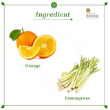 Khadi Natural Herbal Orange & Lemongrass Body Wash| Cleanses and Revives Skin|Shower Gel to Regulate oil production| Keeps skin blemish free|Suitable for All Skin Types| 210ml
