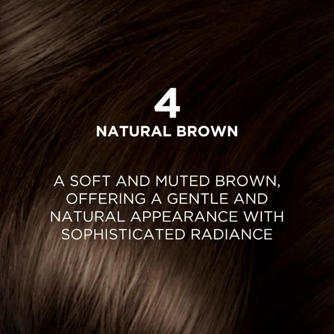 L'Oréal Paris Permanent Hair Colour, Radiant At-Home Hair Colour with up to 100% Grey Coverage, Pro-Keratin, Up to 8 Weeks of Colour, Excellence Crème, 4 Natural Brown, 72ml+100g