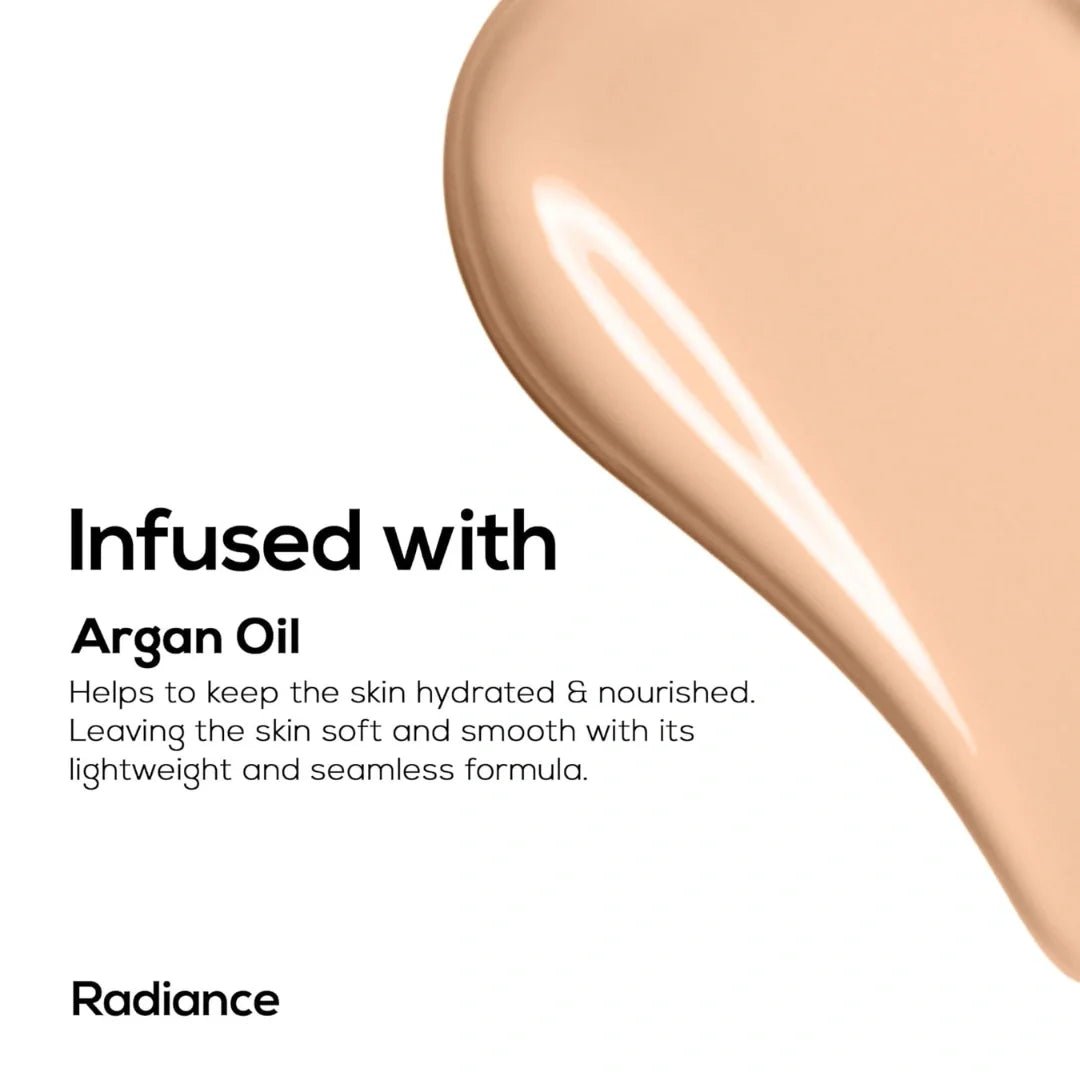 renee broadway - RENEE Pro Broadway Liquid Foundation 02 Radiance l Long Lasting l Hydrating, Lightweight | Natural Matte Finish | Evens Skin Tone l Infused with SPF 15 & Argan Oil for Nourishment l 30 ml - Looknstyle