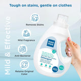 Mee Mee Baby Liquid Detergent 1.5 L | Ph balanced, Free from Harsh Chemicals, Safe for mother's hands & baby's skin | Anti-Bacterial, Removes Stains & Odor with One Drop, Hypoallergenic
