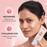 renee sunscreen - RENEE All Skin Lumi Glow Highlighting Sunscreen With Spf 50 | Lightweight & Non - Sticky | No White Cast | Protects Against Uva - Uvb | Radiant Finish, 50 G - Looknstyle