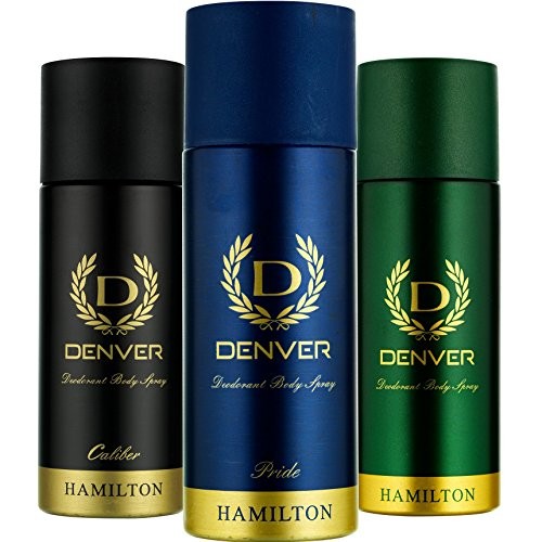 Denver Deo Combo, Hamilton, Calibre and Pride, 165ml (Pack of 3)