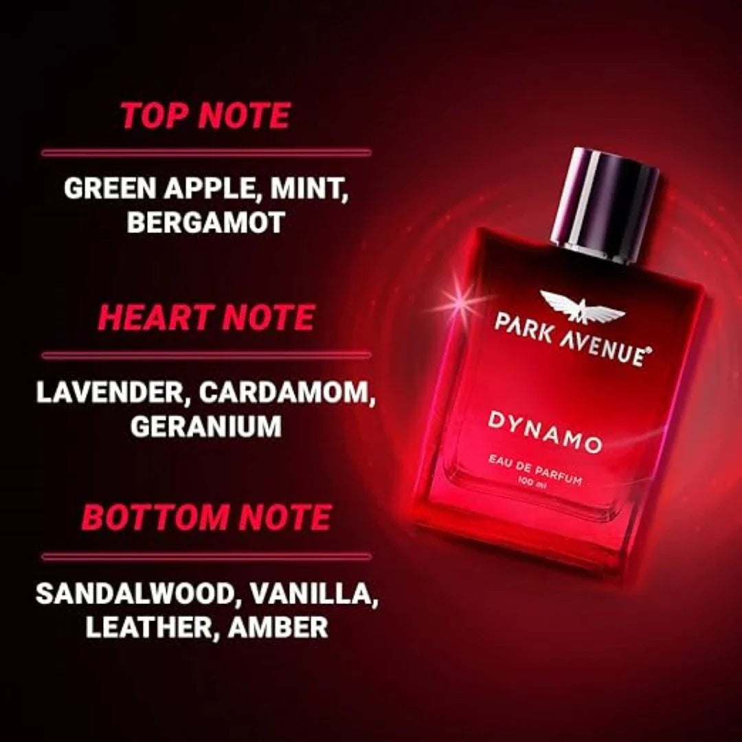 Park Avenue Men's Perfume | Dynamo | Eau De Parfum, 100 Ml | Premium Perfume For Men, Pack of 1