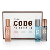 Wild Stone CODE Premium Perfume for Men, Pack of 3 (20ml each) | Perfume Gift Set for Men | Long Lasting Luxury Perfume | Birthday Gift for Him | Gift for Brother
