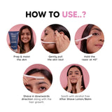 LetsShave Evior Reusable Face Razor for Women Facial Hair- 3 Razors | Instant & Painless Hair Removal | For Eyebrows, Upper Lip, Forehead, Peach Fuzz, Chin and Sideburns | Dermaplaning Tool