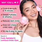 PLIX - THE PLANT FIX Watermelon Hydrogel Under Eye Patches for Dark Circles & Puffiness Reduction | Caffeine & Hyaluronic Acid | Eye Patches | Instantly Hydrates & Cools | 60 Patches