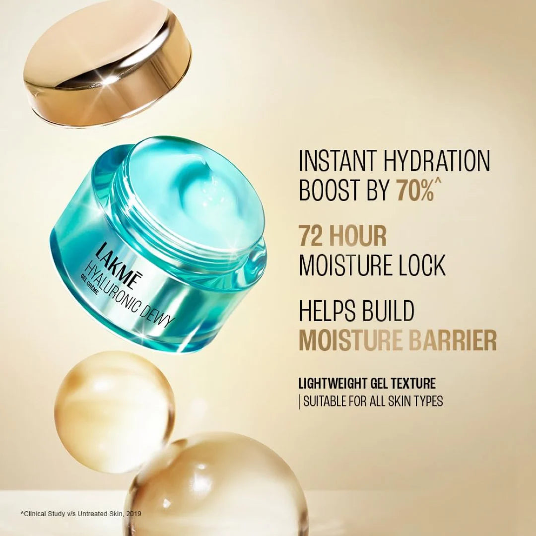 LAKMÉ Hyaluronic Dewy Gel Cream With Hyaluronic Acid 50G