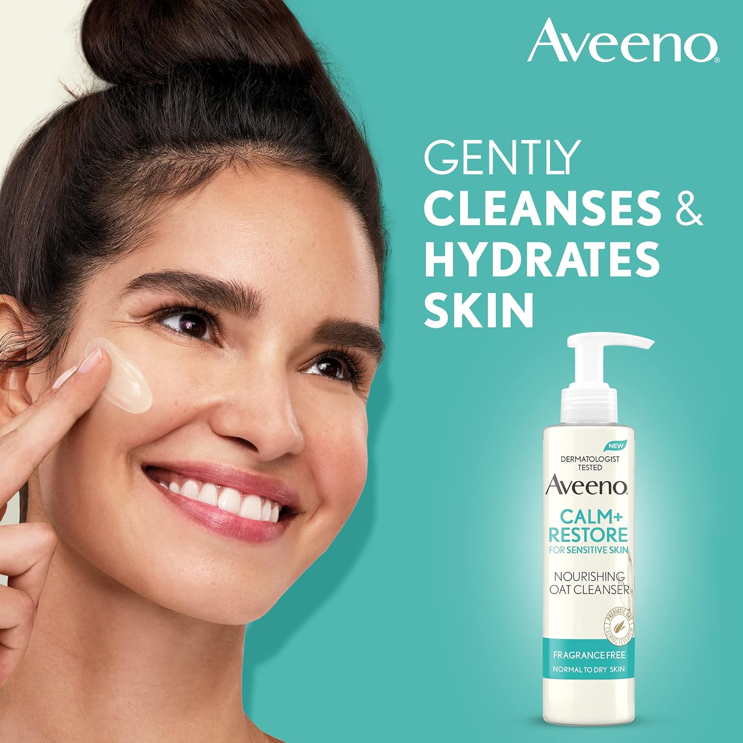 Avcleanser - Aveeno Calm + Restore Nourishing Oat Cleanser - 200ml - Looknstyle