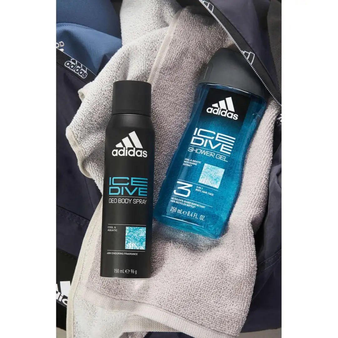as4 - Adidas Ice Dive Deo Body Spray for Men - 150ml - Looknstyle