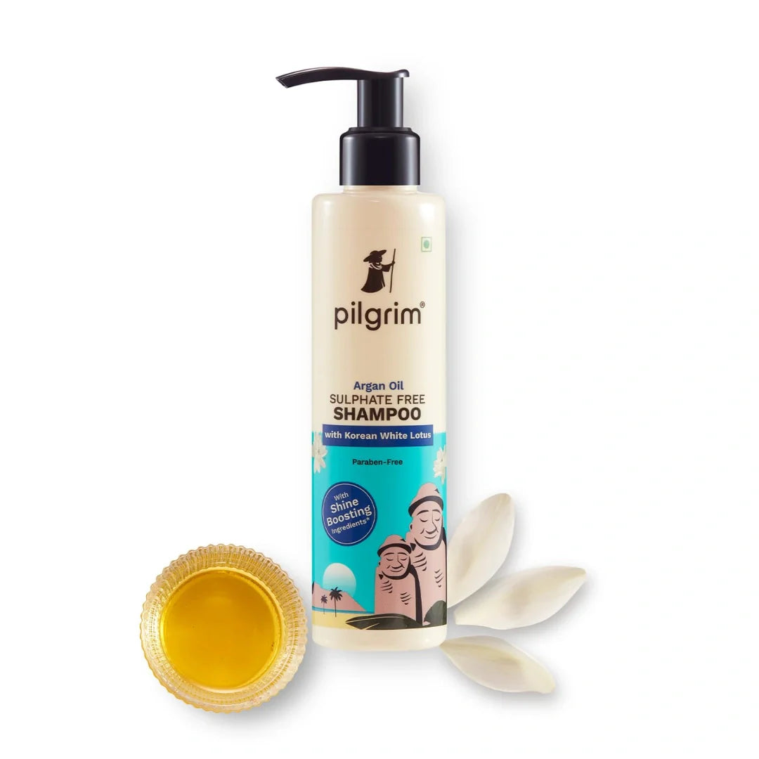 Pilgrim argan oil Sulphate Free Shampoo  For Dry Frizzy Hair, Men and Women,200ml