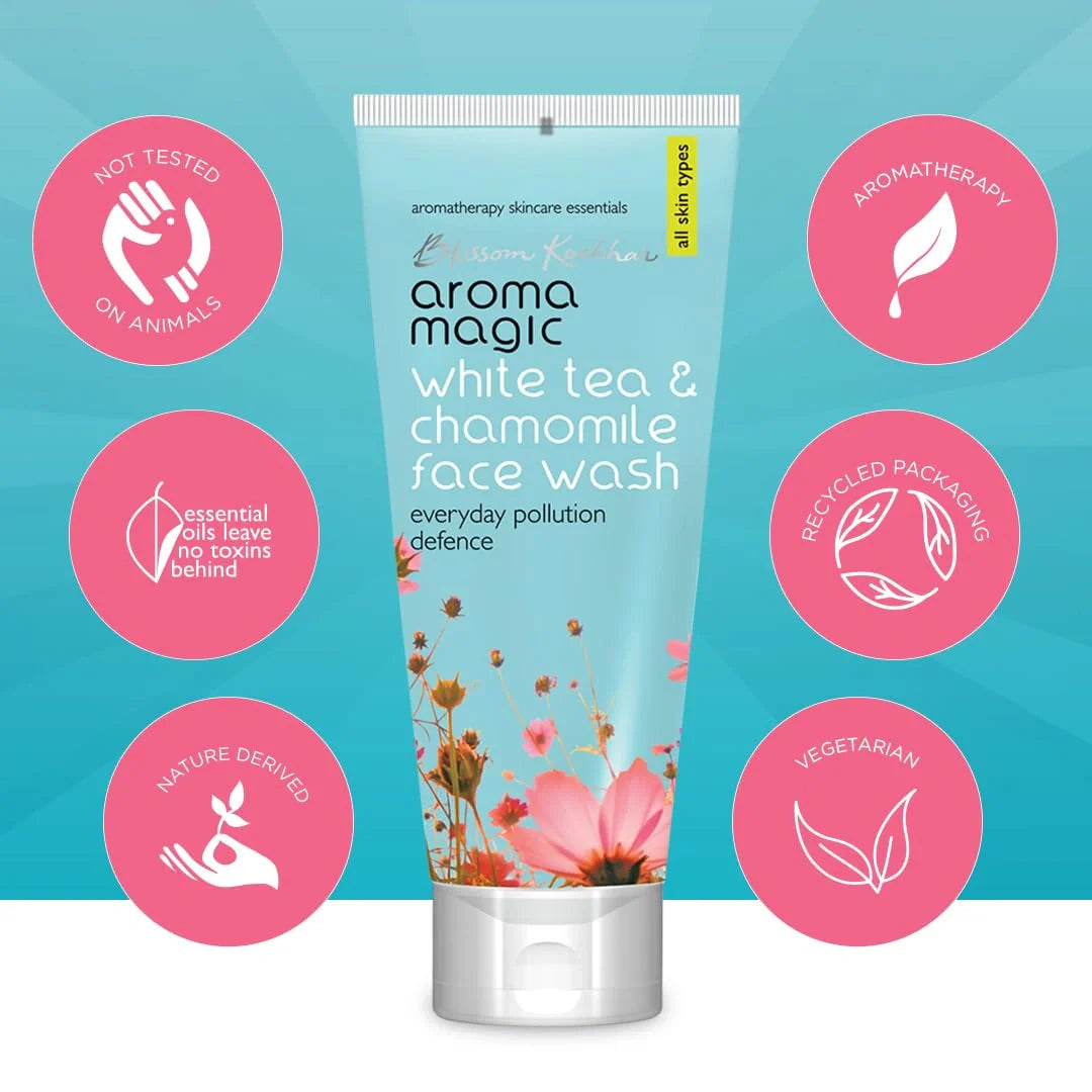 Aroma Magic Everyday Pollution Defence White Tea & Chamomile Face Wash 100ml