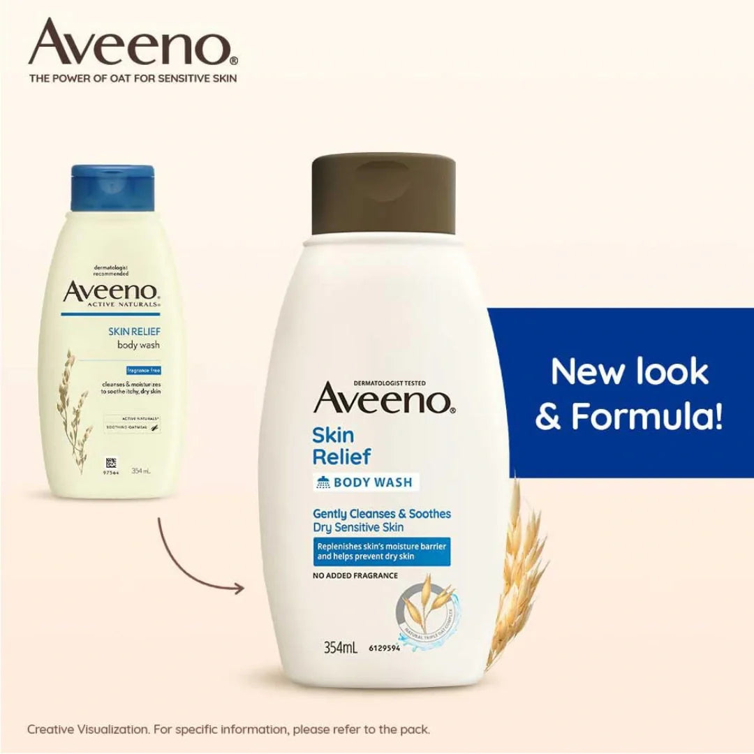 Aveeno Body Wash- Skin Relief Wash For Sensitive Skin, 354 ml