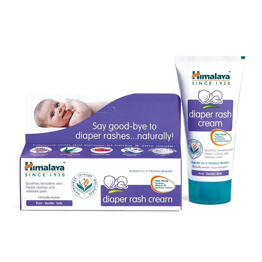 hibdirscrm - Himalaya Baby Diaper Rash Cream | Relieves Rashes, reduces Redness & Irritation | With Aloe Vera, Yashad Bhasma, Almond Oil (50g) - Looknstyle