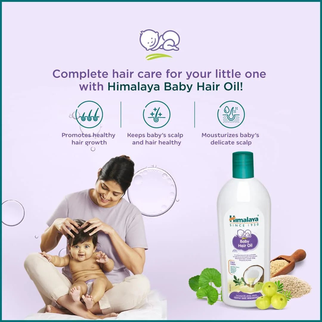 hbahioil - Himalaya Baby Hair Oil (100ml) - Looknstyle