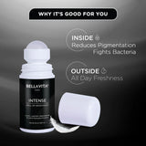 Bella Vita Intense Natural Underarm Roll On Deodorant for Men (50ml)