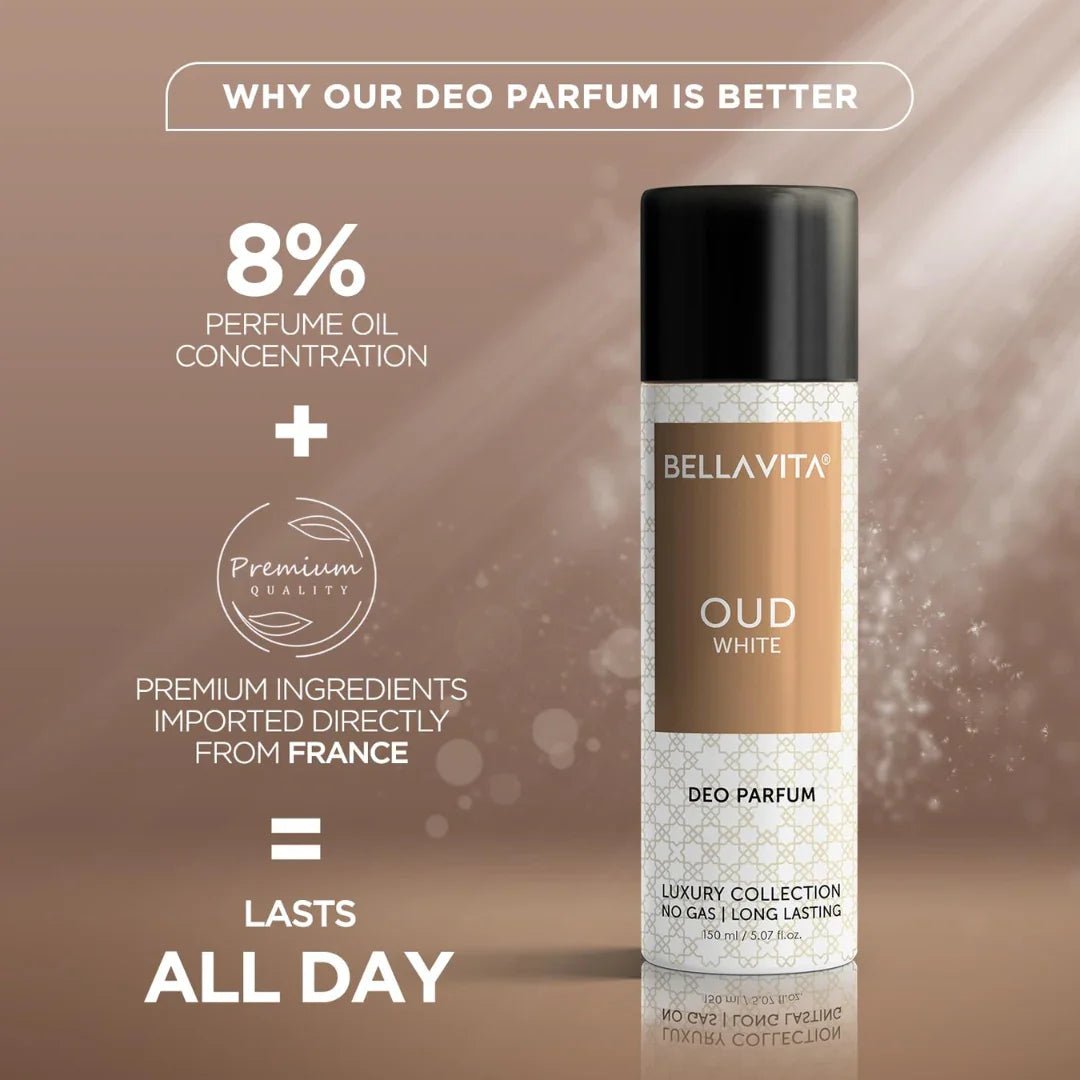 bv1 - Bella Vita Luxury Oud White and SKAI Aquatic Body Spray Deodorant Parfum For Men (150ml+150ml) - Looknstyle