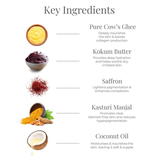 Forest Essentials Deeply Nourishing Brightening Ghee Cream | Ayurvedic Massage Cream with Pure Ghee | Improves Texture, Radiance & Firmness | For All Skin Types