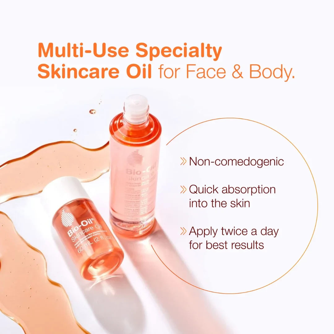 Bio-Oil Original Skincare Oil suitable for Stretch Marks | Scar Removal | Uneven Skin Tone | Vitamin E | All Skin Types | 125ml
