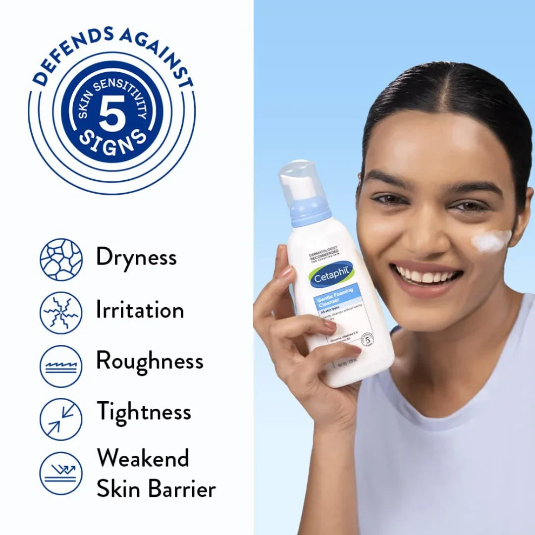 Cetaphil Gentle Foaming Cleanser  For dry to normal, sensitive skin 236ml