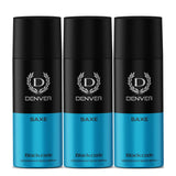 DENVER Saxe Deodorant 150ML(Pack of 3) | Long Lasting Deo for Men & Boys