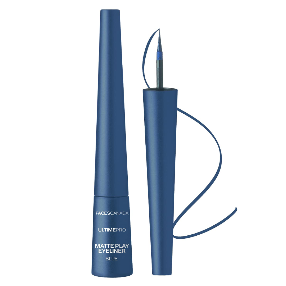 FACES CANADA Ultime Pro Matte Play Eyeliner - Gold, 2.5 ml | Quick Dry | Shimmer Finish | 24 Hr Long Lasting Formula | Precise Felt Tip | Highly Pigmented | Waterproof, Smudgeproof & Sweatproof