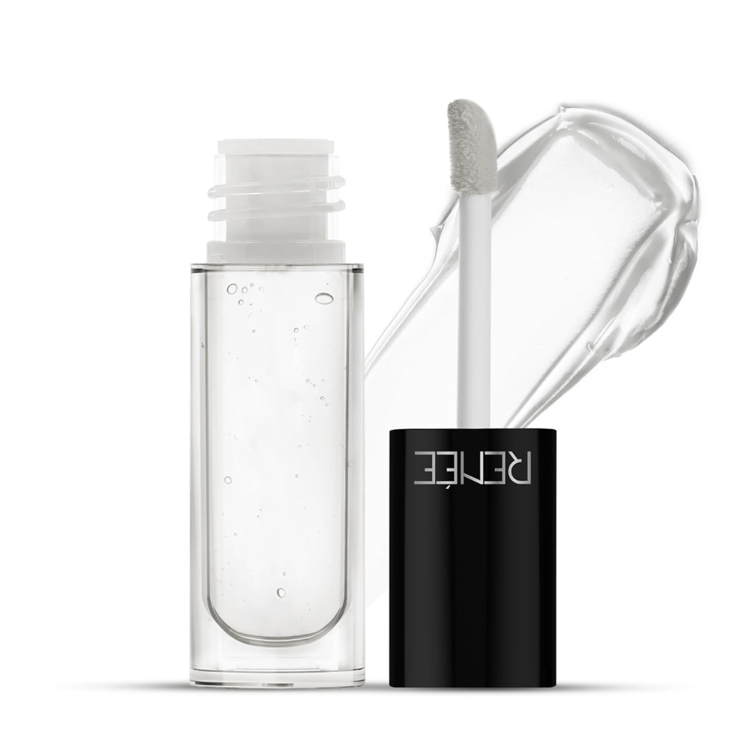 renee hot lips clear-1 - RENEE Hot Lips - Clear Lip Gloss | High - Glossy Shine | Enriched with Vitamin E | Lightweight | Non Sticky | Hydrating Formula | 4.5ml - Looknstyle