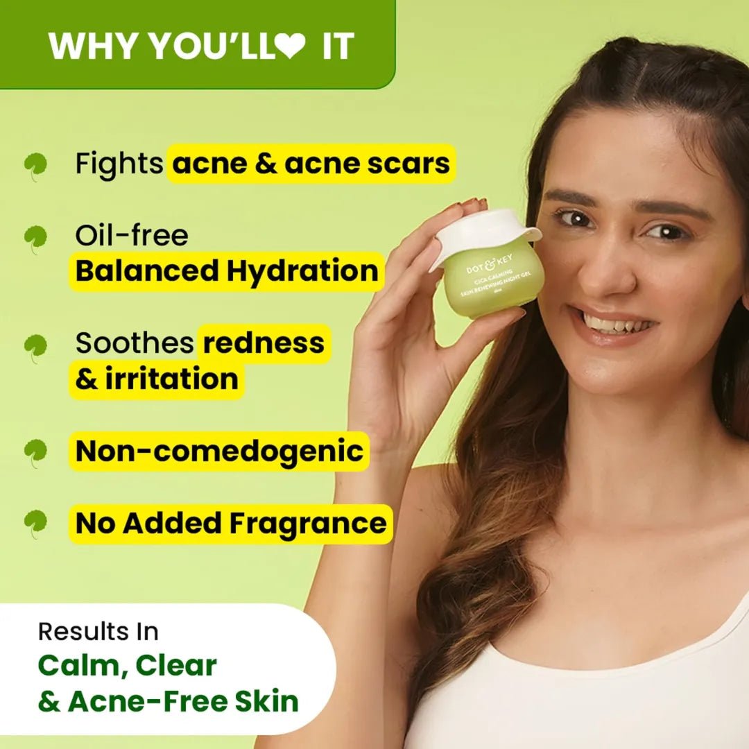 dkcinigl - Dot & Key CICA Calming Skin Renewing Night Gel (60ml) - Looknstyle