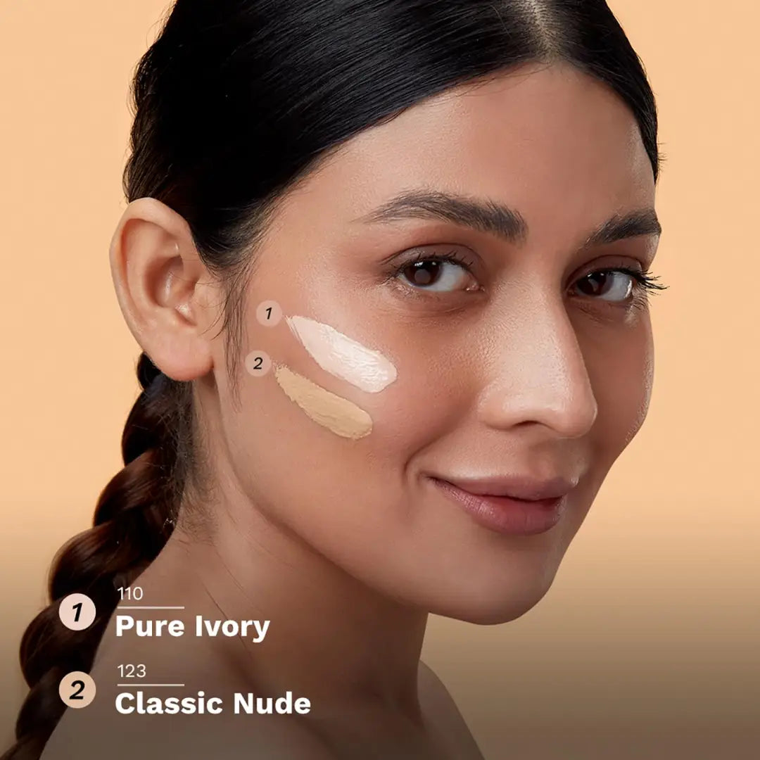 Pilgrim Medium Classic Nude-123Serum Liquid Foundation, Matte & Poreless (30ml)