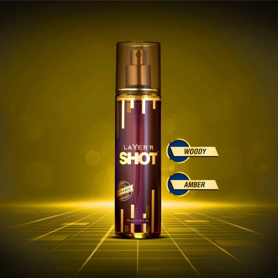 ladyde - Layer'r Shot Gold Dynamic Deodorant Spray For Men - (135ml) - Looknstyle