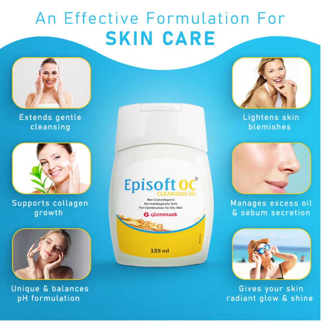 Episoft Oily Skin Cleanser, For Oily Acne Prone Skin, Daily Facewash For Men & Women