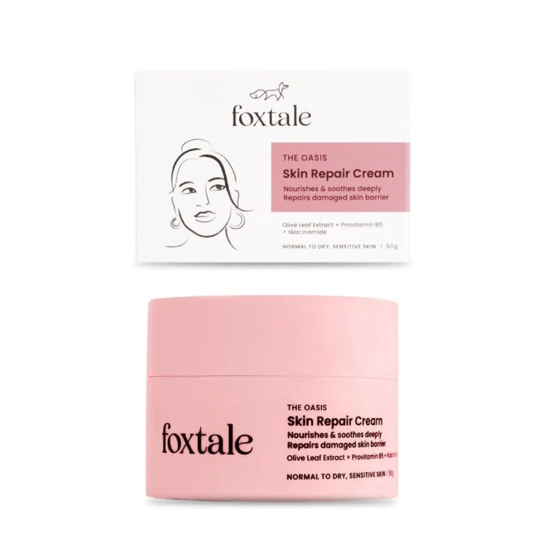 fxsrcrm - Foxtale Skin Repair Cream With Olive Leaf Extract, Provitamin B5 & Niacinamide (50g) - Looknstyle