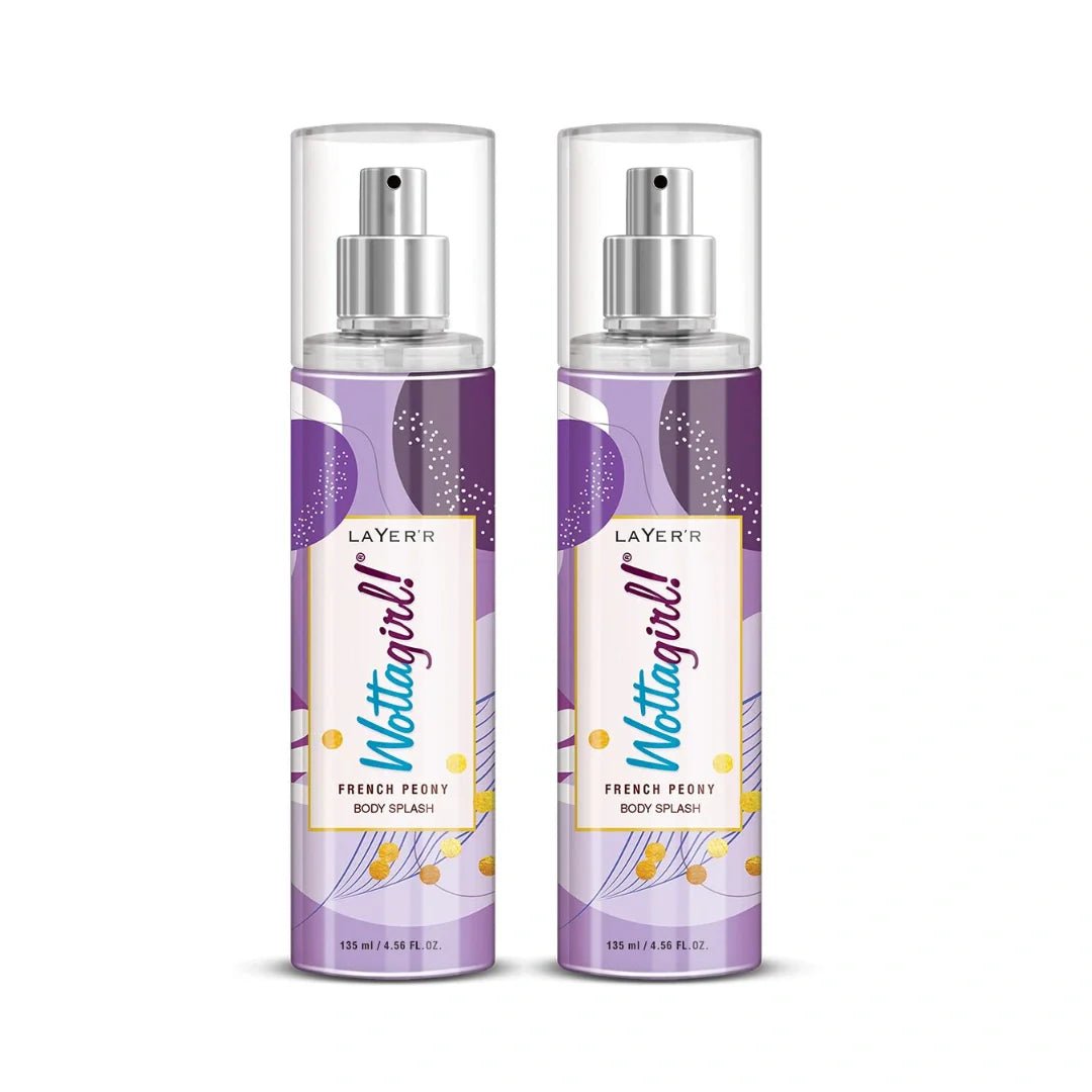 layfrpeo-2 - Layer'r Wottagirl French Peony Body Splash Spray For Women (135ml) - Looknstyle