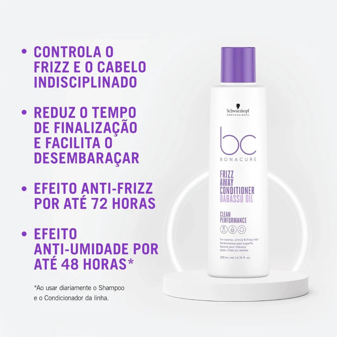 schfracond - Schwarzkopf Professional Bonacure Frizz Away Conditioner for Men & Women 200ml - Looknstyle