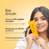 Foxtale Pack of 2 SPF 50 Glow PA++++ Vitamin C & Niacinamide Sunscreen 50ml (Pack of 2)