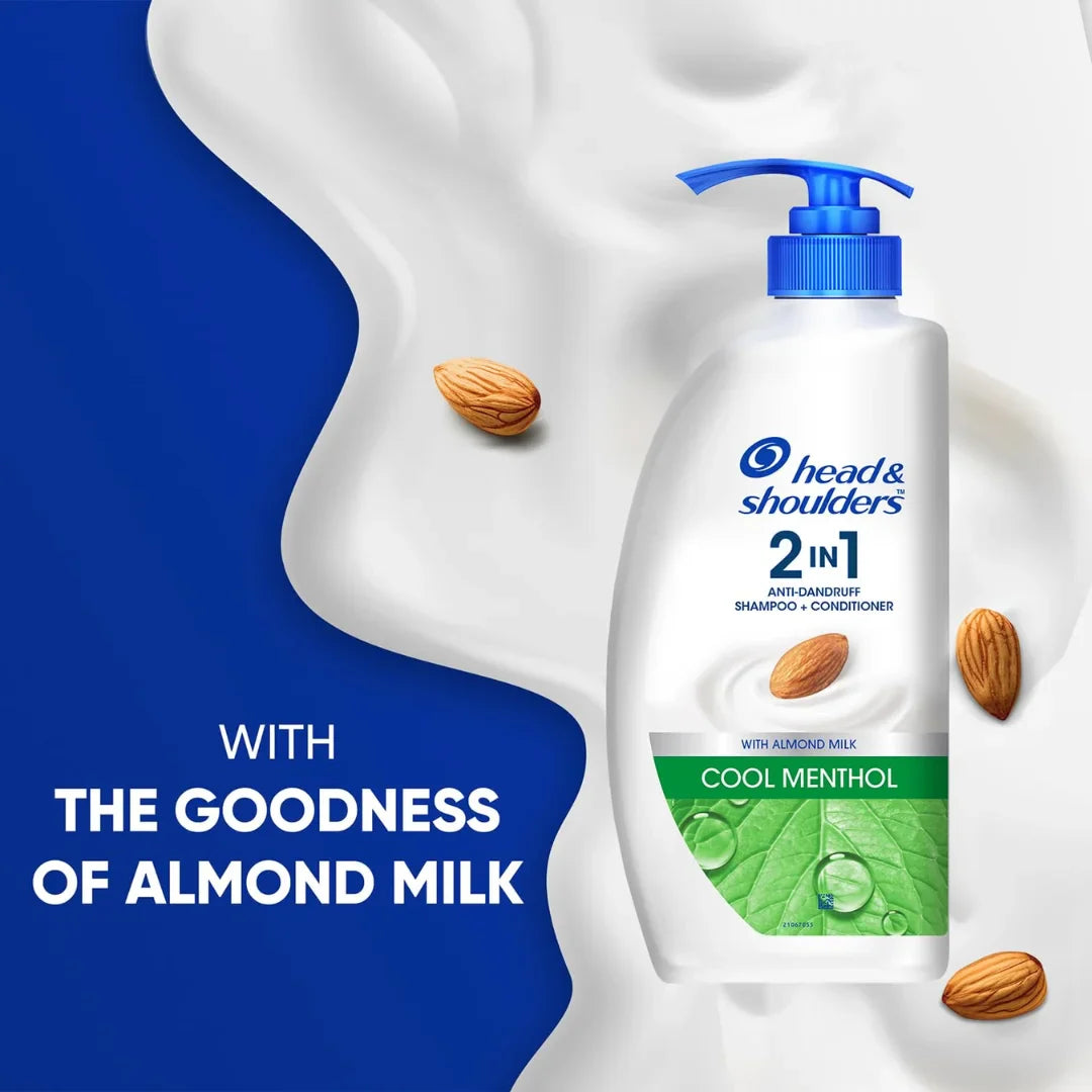 Head & Shoulder 2 In1- Dandruff Shampo + Conditioner Cool Menthol 650Ml