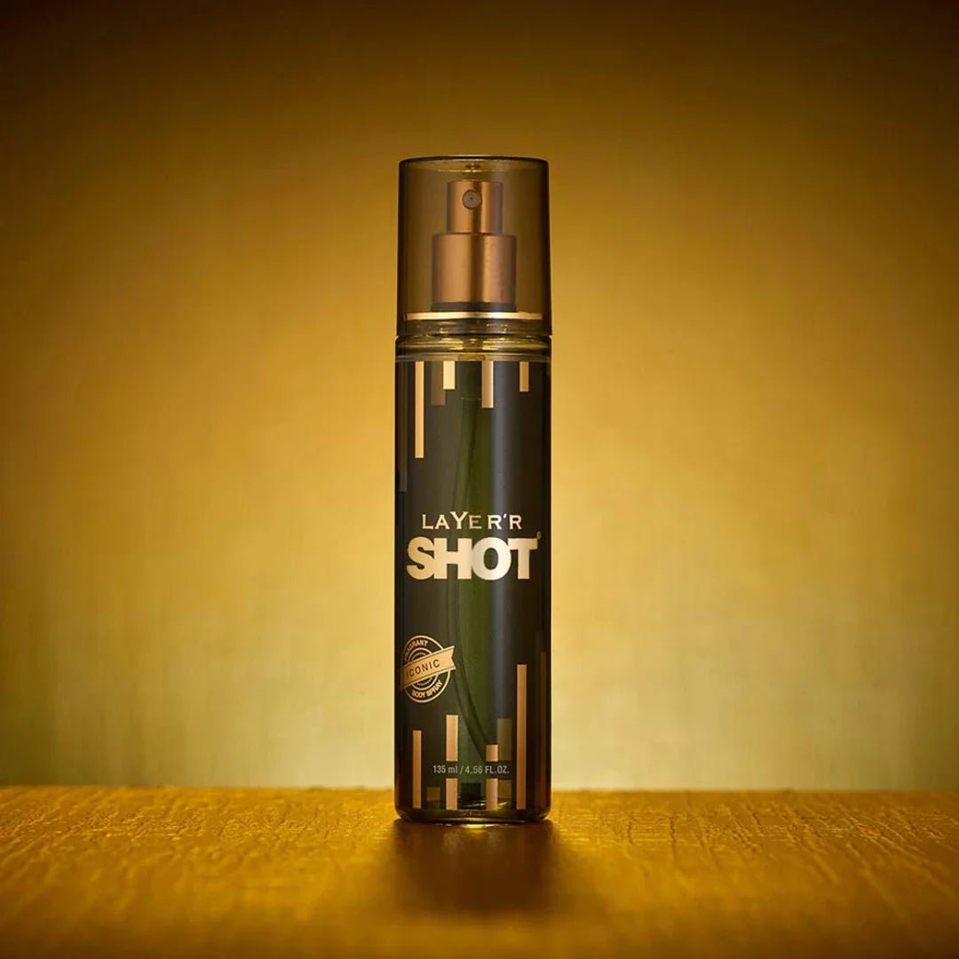laysht4 - Layer'r Shot Gold Iconic Body Spray For Women (135ml) - Looknstyle