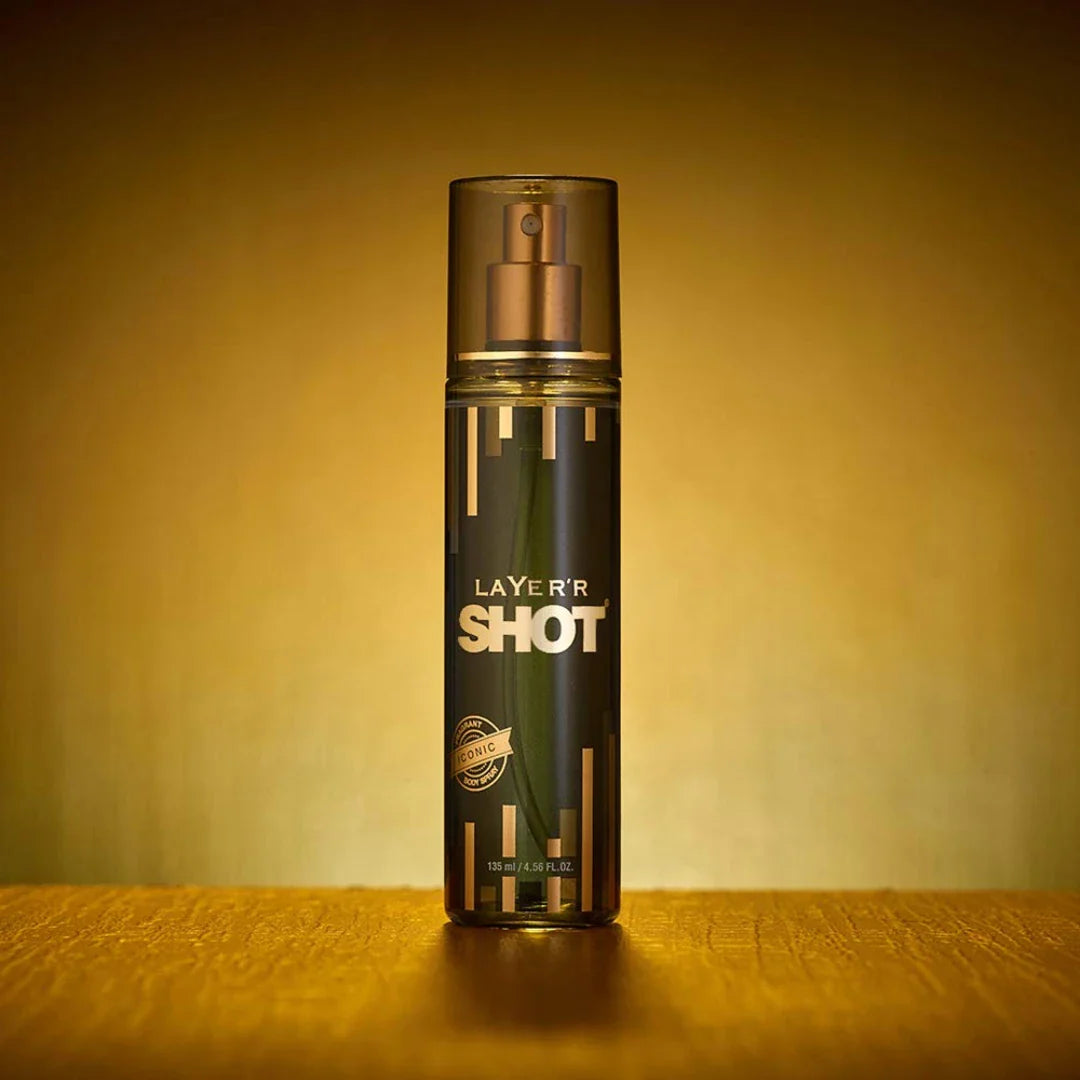 Layer'r Shot Gold Iconic Body Spray For Women  (135ml)