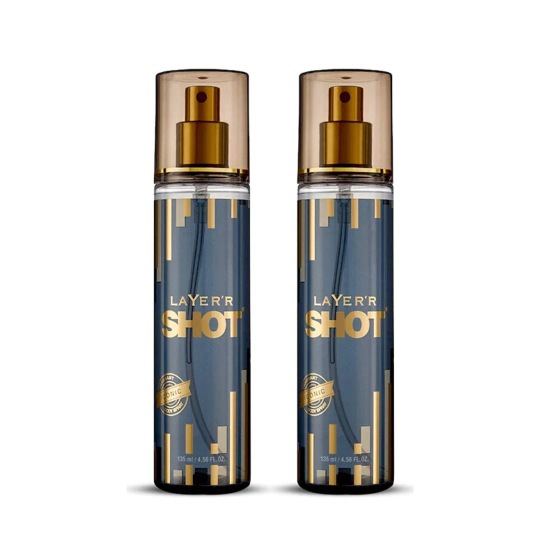 Layer'r Shot Gold Iconic Body Spray For Women  (135ml)