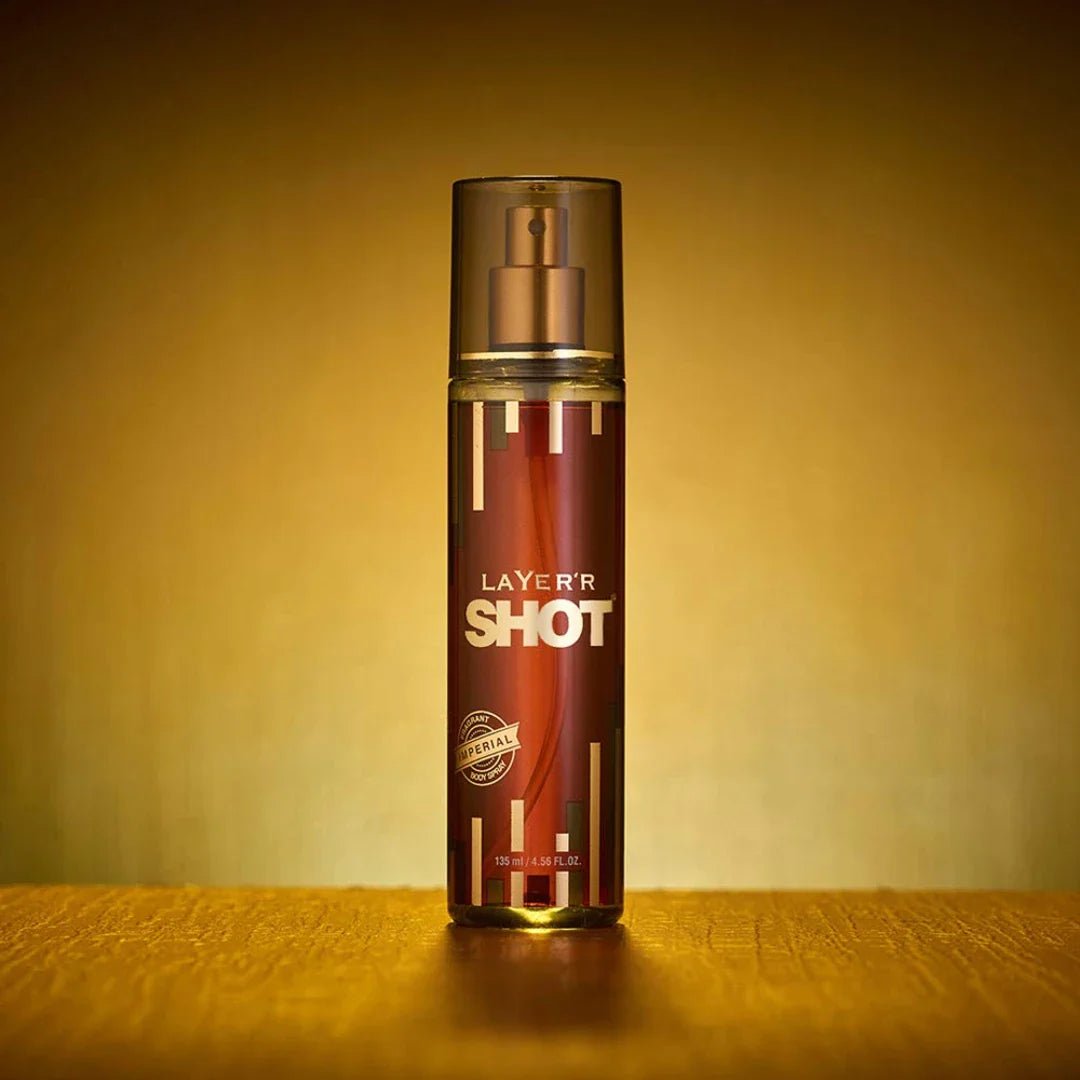 layimper-1 - Layer'r Shot Gold Imperial Body Spray For Men (135ml) - Looknstyle