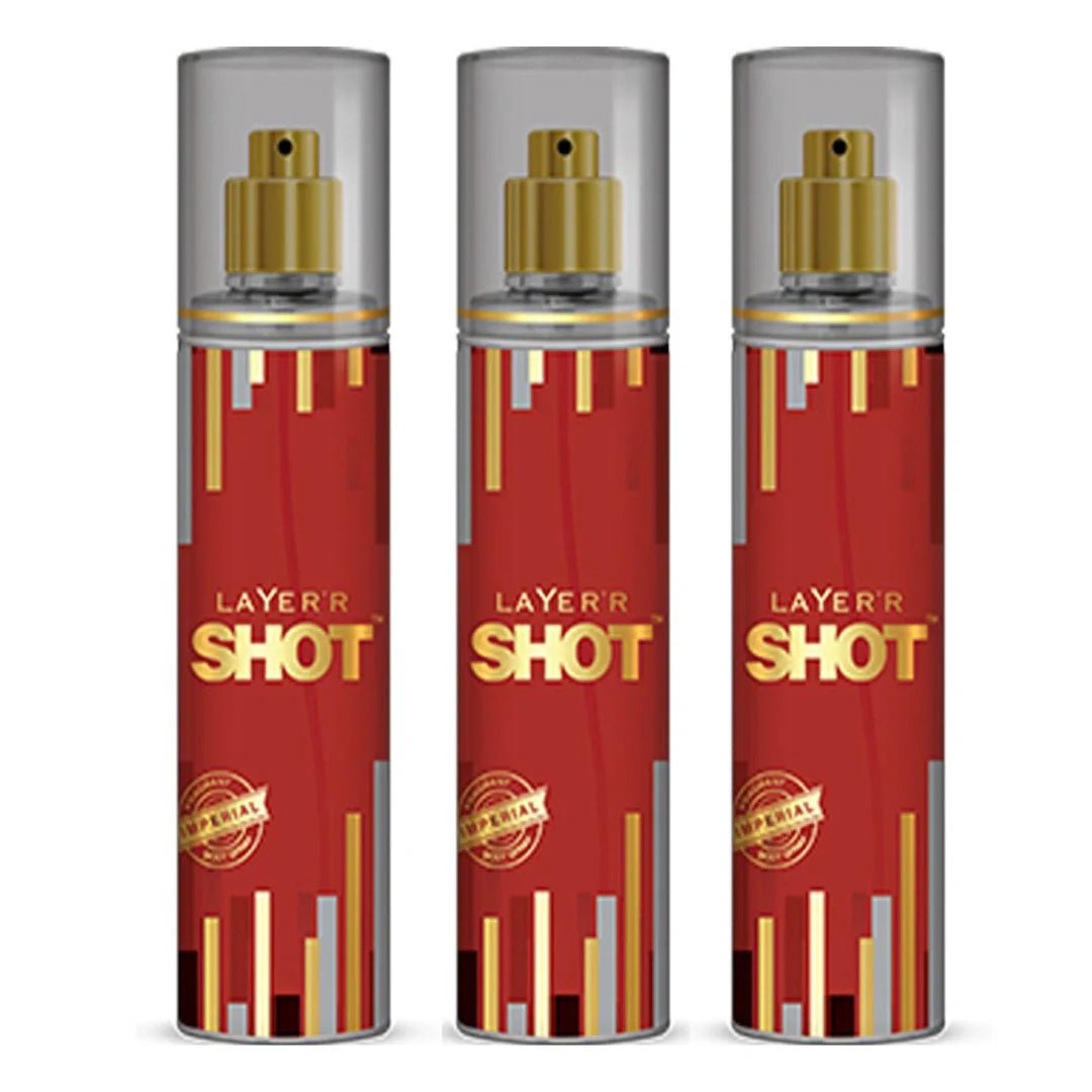 layimper-3 - Layer'r Shot Gold Imperial Body Spray For Men (135ml) - Looknstyle