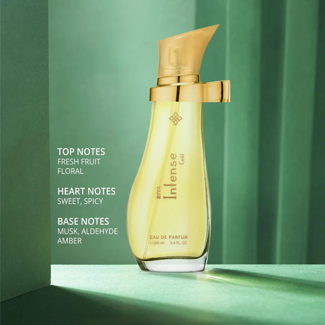 Riya Intense Gold Eau De Parfum | Long-lasting | For Men & Women (100ml)